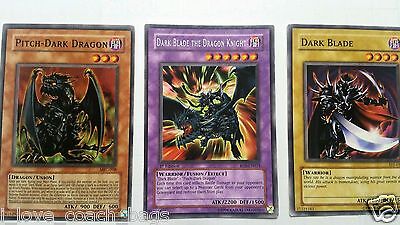 Dark Blade The Dragon Knight Rare Fusion + Dark Blade + Pitch Dark Dragon