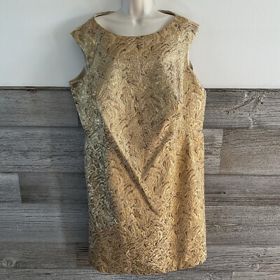 Norman Ambrose gold metallic dress | eBay