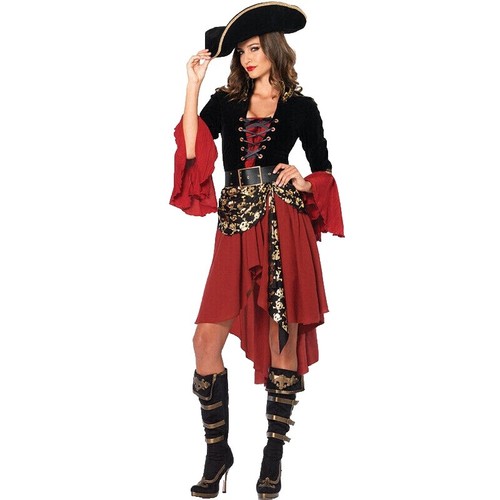 pirates of the caribbean elizabeth red dress Pirates of the Caribbean Red and Black Costume Dress Elizabeth Swann Well  Made