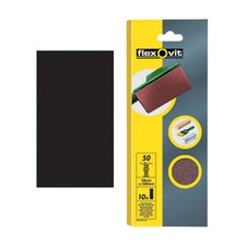 Flexovit 63642526320 1/3 Schleifplatte Orbital 93 x 230mm Schlicht Medium 80G