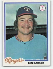 1978 Topps #634 Len Barker EX++ Excellent++ Rangers ID:99971