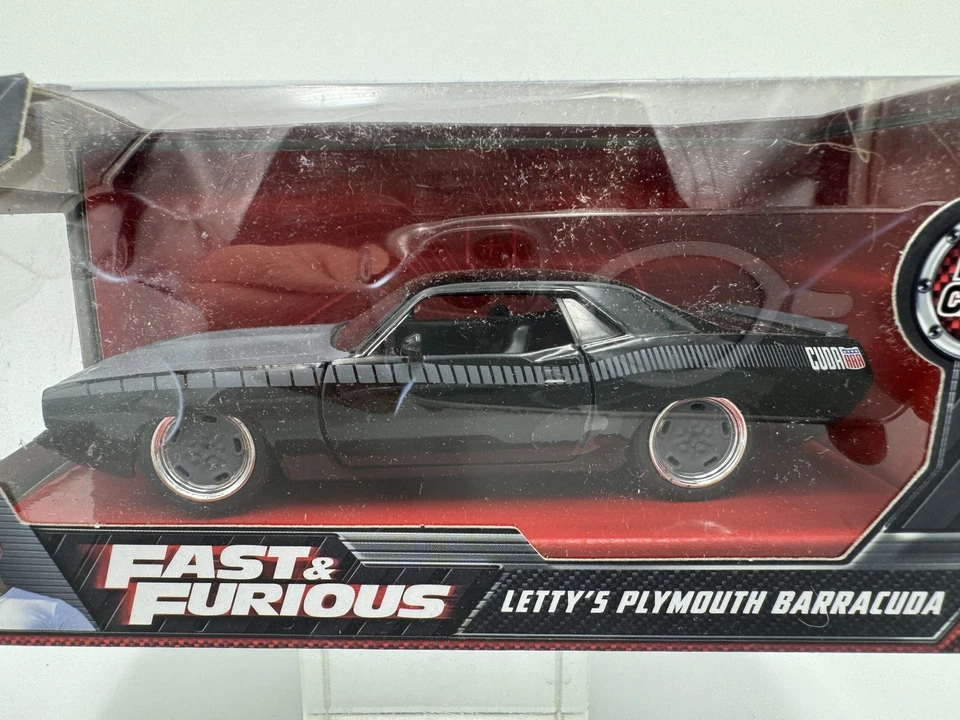 DIE CAST " LETTY PLYMOUTH BARRACUDA " 1/32 FAST & FURIOUS JADA - Immagine 2 di 2