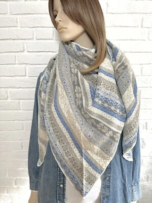 ZWILLINGSHERZ ❤ Norweger Oslo 3ecks Tuch Schal Wolle Kaschmir Neu Dreiecksschal