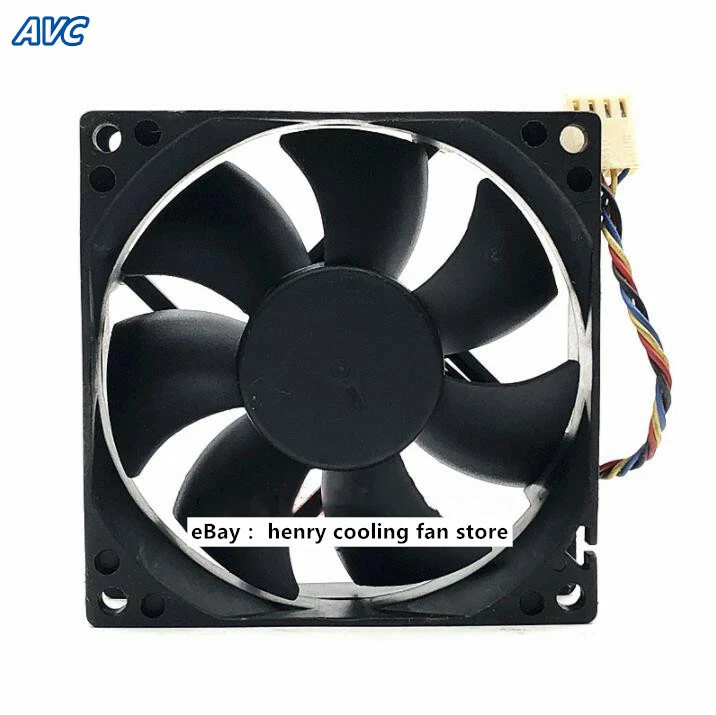AVC Fan DS08025R12U DC12V 0.7A 80*80*25MM 4pin For CPU /Case/ Server Cooling Fan - Image 2 of 4