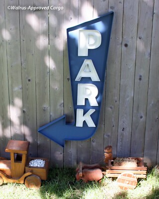 #ad POTTERY BARN PARK WALL SIGN NIB POINT THE WAY TO COOL HOME DÉCOR $249.95