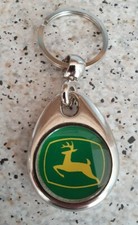 JOHN DEERE TRACTOR KEYRING - GREEN/YELLOW