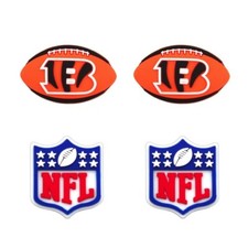NFL Cincinnati Bengals Football Team For Crocs Shoe Charms Jibbitz - 4 pieces