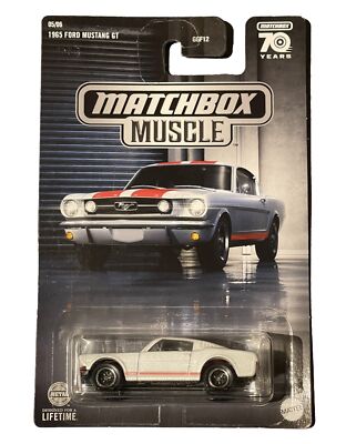 Matchbox Muscle 1965 Ford Mustang GT Special Edition 70 Years Jahr Long Card NEU