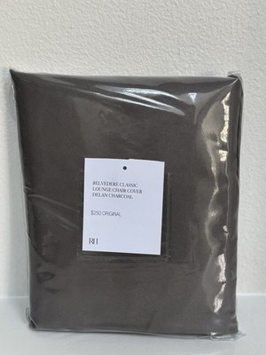 Restoration Hardware Belvedere Lounge Chair Furniture Cover Charcoal Slipcover