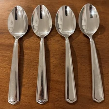 Reed & Barton American Classic Stainless Teaspoons Set of 4 Flatware