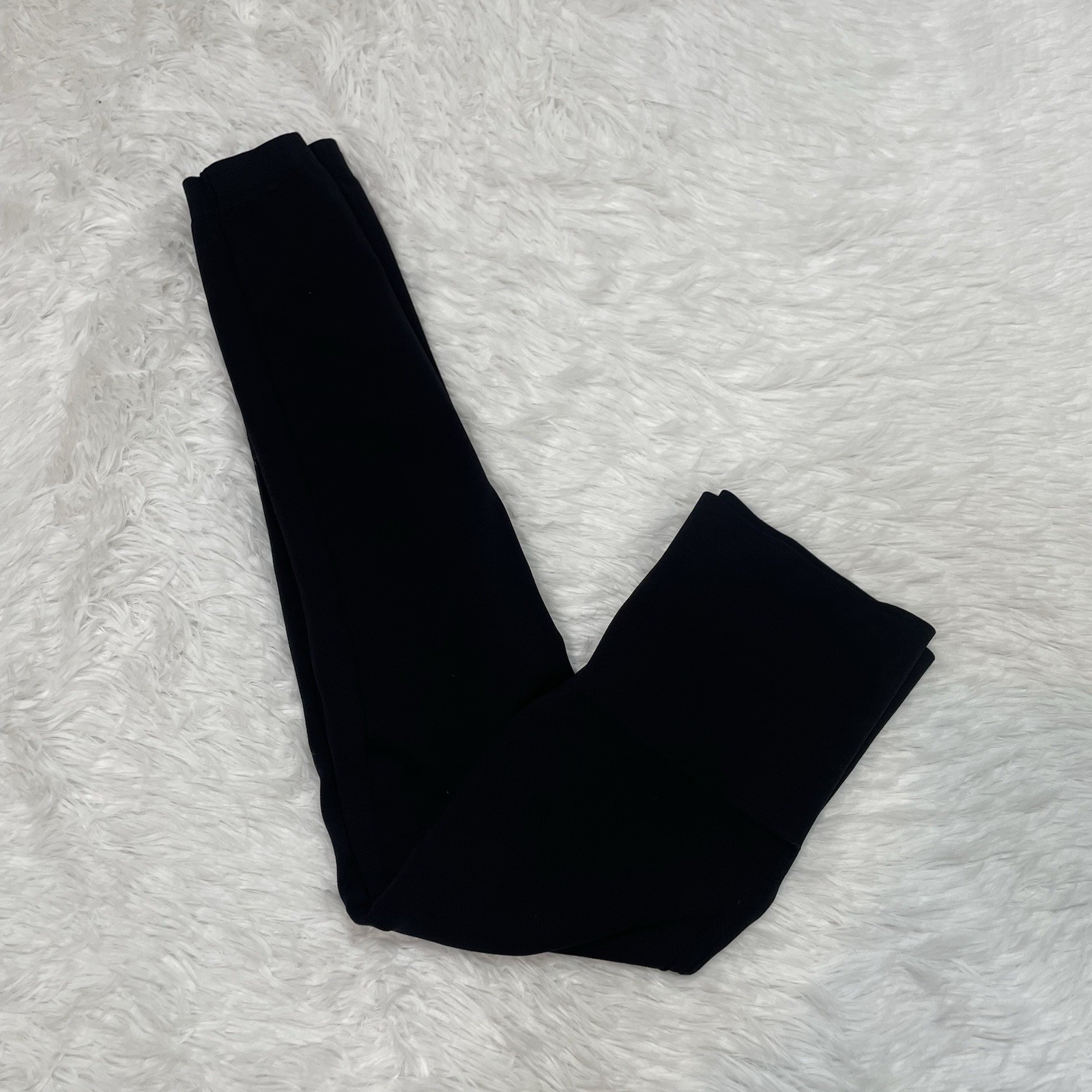 Spanx Womens Size Medium High Rise Black Shaping Slimming Leggings Crop Stretch