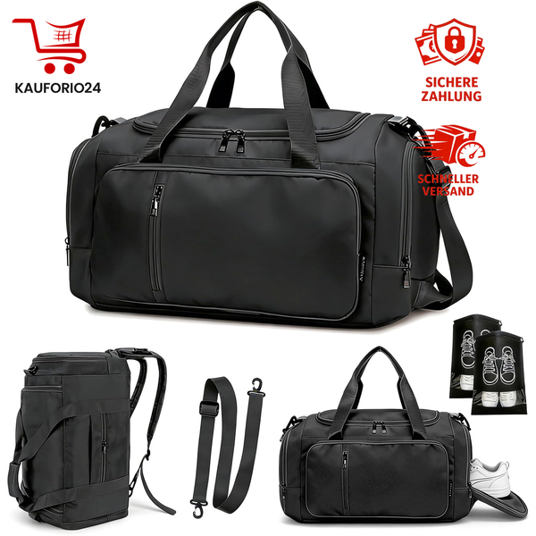 Sporttasche 40L Mit Schuhfach Und Nassfach FüR Reisen Wandern Yoga Camping-image