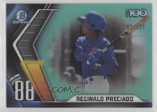 2022 Bowman Chrome Scouts Top 100 Aqua Refractor 82/125 Reginald Preciado 0c6