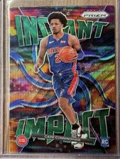 Panini 2021-22 Prizm Instant Green Wave Prizm Cade Cunningham Rookie Pistons #1