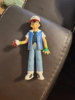 Vintage Ash Ketchum Pokemon Trainer Figure 4.75" TOMY 1998 Pokemon Game Freak