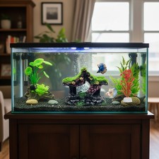 Small Betta Fish Aquarium Decoration House Resin Hollow Hideout House