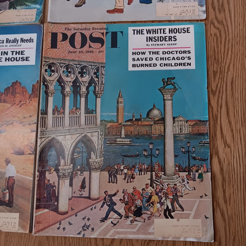SATURDAY EVENING POST MAGAZINES VINTAGE 1961 LOT OF 4  JAN, JUN, JUL, SEPT Foto 2 de 4