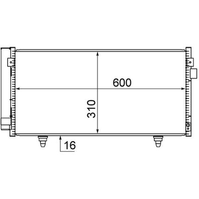 Kondensator, Klimaanlage MAHLE AC 718 000S