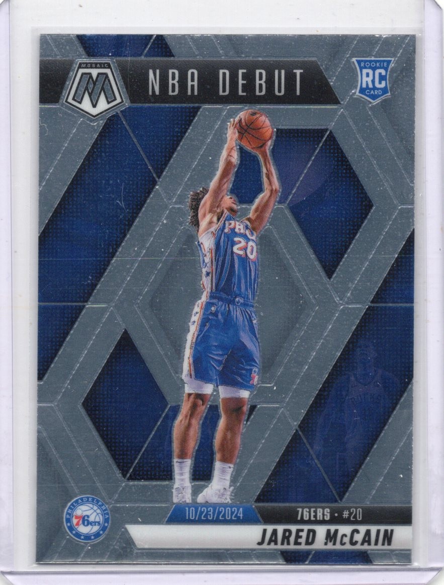 2024-25 Panini Mosaic - NBA Debut Jared McCain #263 (RC) Philadelphia 76ers