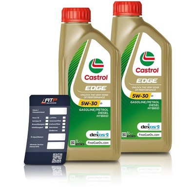 2x 1 L LITER CASTROL EDGE 5W-30 C3 MOTOR-ÖL MOTOREN-ÖL 31788494