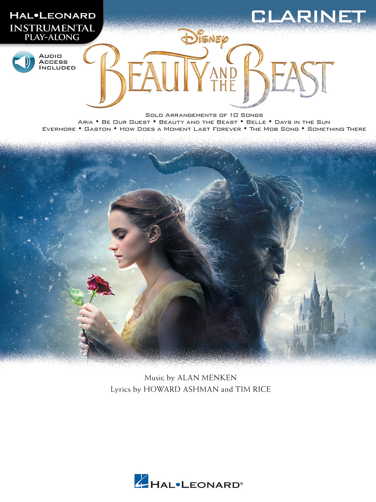 Beauty and the Beast Disney Movie for Clarinet Sheet Music Play-Along Book Audio