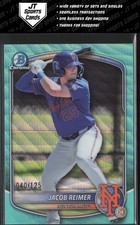 2025 Bowman Draft Jacob Reimer BDC-188 Aqua Wave Refractor /125 New York Mets