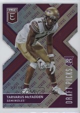 2018 Panini Elite Draft Picks Status Purple Die-Cut 53/99 Tarvarus McFadden 14md