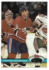 MATHIEU SCHNEIDER 1991-92 STADIUM CLUB CARD NM-MT CONDITION