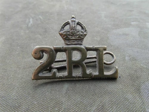 British Indian Army 2nd Royal Lancers Gardner's Horse Shoulder Title WW2 Badge