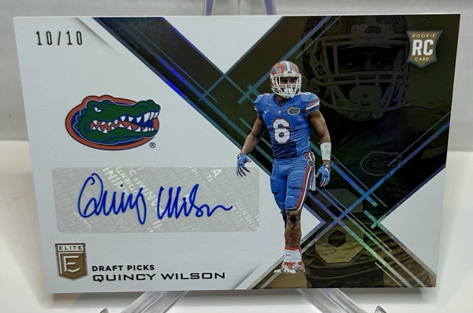 Quincy Wilson - 2017 Elite Draft Picks Gold (Auto) RC🔥Florida🔥/10 - Image 2 of 3