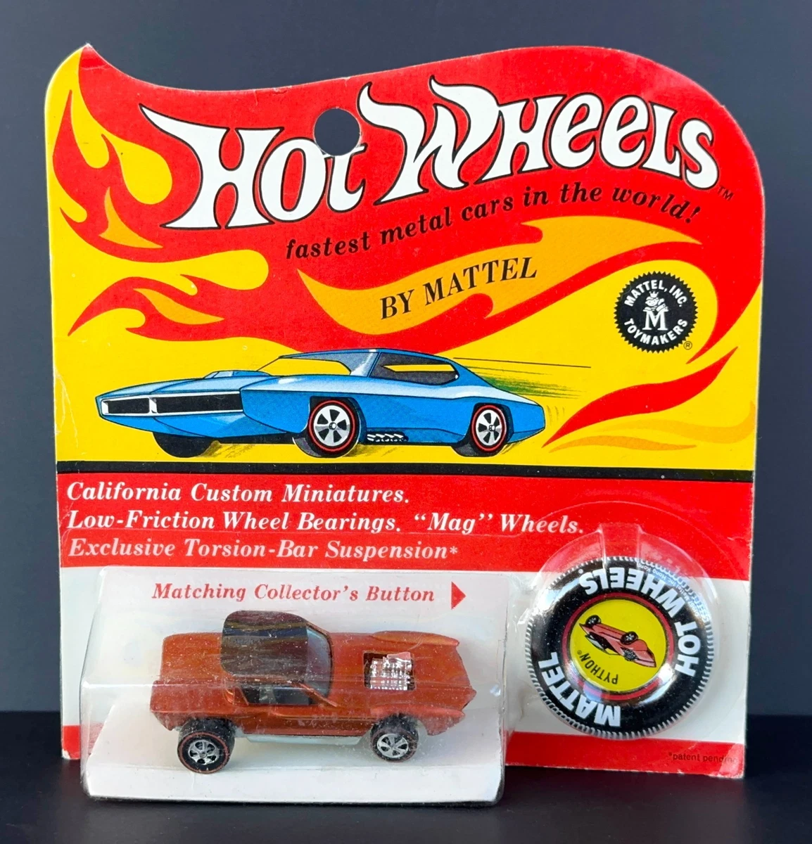 Poster Pubblicitario Auto D'epoca A4 Poster Hot Wheels Redline 1967 Chevrolet, Formato A4, Riproduzione Pubblicitaria D'epoca Per Collezionisti Volantino Hot Wheels 1967 - Foto 2