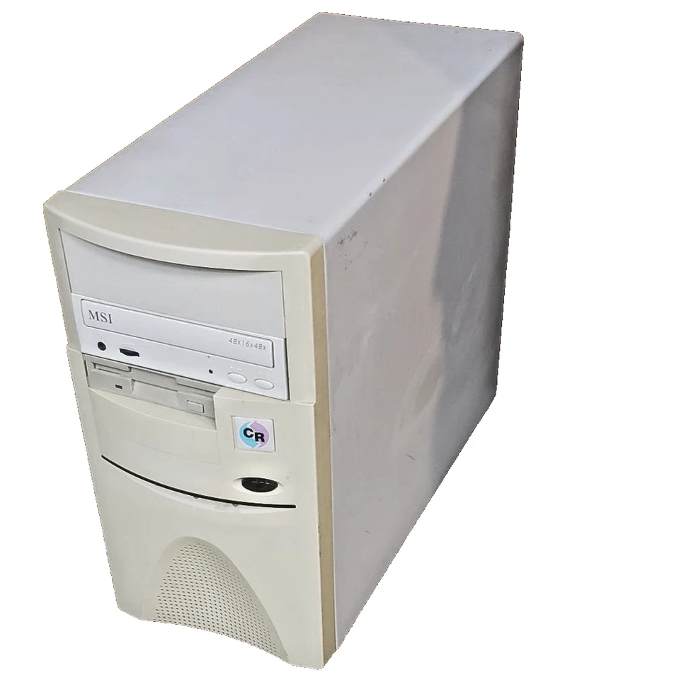 复古 1998 迷你塔式电脑,AMD K6-2 400,3D 实验室 AGP,CD-RW,USB 2.0,Windows 98 SE — 第 3/4 张图片