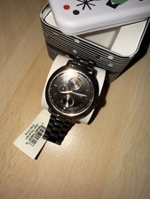 Fossil Black/Rose Gold Multifunction Analog Wristwatch Stainless Steel w/Box
