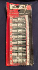 8 Nos Vintage Champion Spark Plugs N12y New Old Stock N-12y New In Package