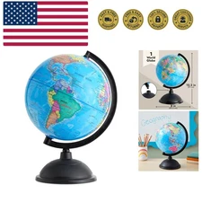 8-Inch Multicolor Educational Globe for Kids - Ideal for Classrooms & Home