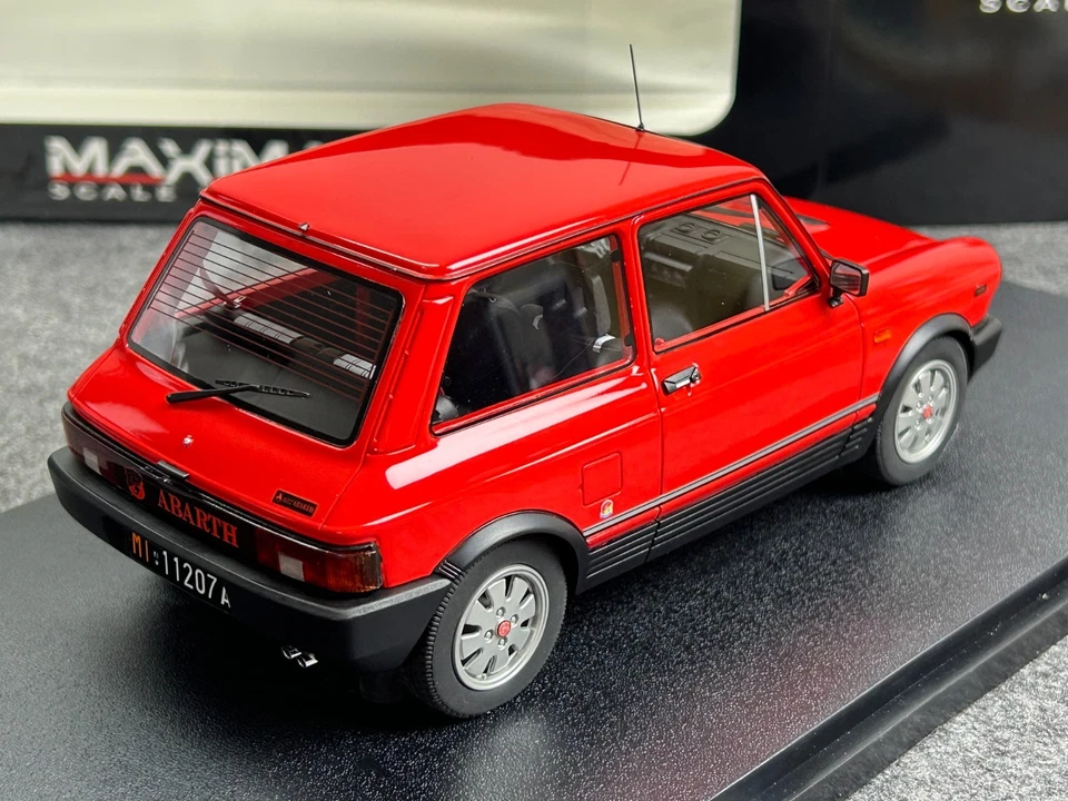 MAXIMA 1/18 1984 AUTOBIANCHI A112 ABARTH VII-SERIES Metallic Red - Image 3 of 4