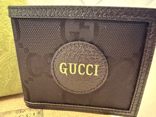 Gucci Off the Grid Bifold Black Canvas & Leather GG Wallet Brand New