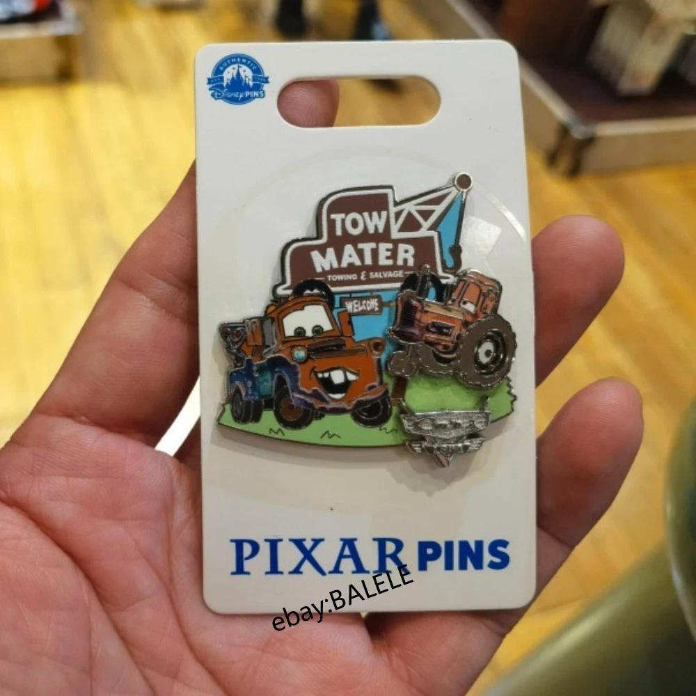 Disney Pixar Cars Tow Mater Towing & Salvage Pin - Hong Kong Disneyland