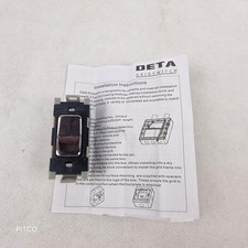 DETA Gridswitch Retractive Pushbutton Switch Module 20A 250V Chrome Button