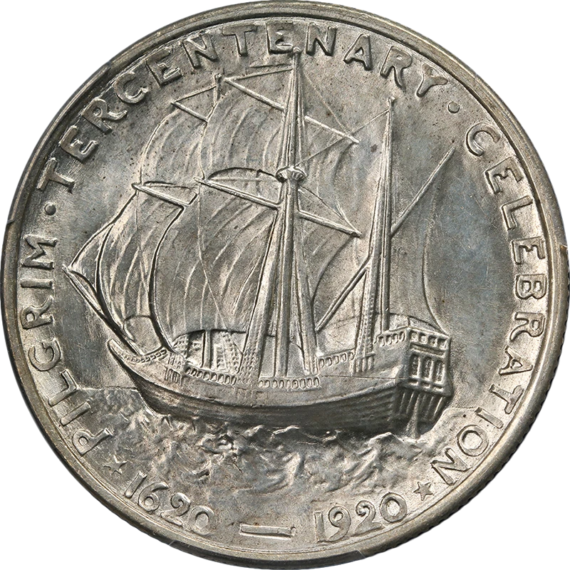 1921 Pilgrim Commem Half Dollar PCGS MS65 Great Eye Appeal Strong Strike - Image 2 of 4