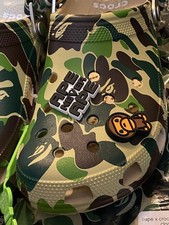 A BATHING APE Crocs Clog "Green" 29CM