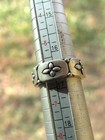 Heavy Gauge BAND RING 925 flower pattern Size 6 — photo 4