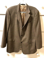 VINTAGE Brooks Brothers 100 Wool Brown Houndstooth Mens 43R Sports Jacket