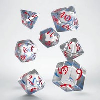 Classic Rpg Translucent & Blue-Red Dice Set | Classic Rpg Dice | QWOCLE16