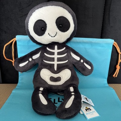 JELLYCAT MEIN NAME IST SKELETT BOB NEU MIT ETIKETT HALLOWEEN SKE3B & Staubbeutel