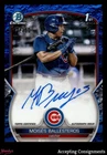 2023 Bowman Chrome Blue Lunar Crater Moises Ballesteros 1ST ROOKIE AUTO 042/150