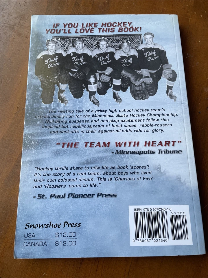 RIVER OF CHAMPIONS By Mary Halverson Schofield Excellent NEW Minnesota Hockey - Image 2 of 2