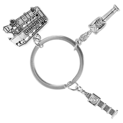 Big Ben Key Chain Porte-clés Souvenir De Londres Pendentif Décoration Sacs