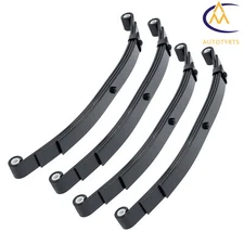 3 Leaf Double Eye Springs For 4000lb Tandem Trailer Axle Suspension Kit -4 Set