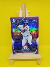 2023 Bowman Chrome Yosy Galan Purple Refractor Prospect #71/250 Rangers